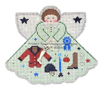 Angel with Charms: Equestrian Star (Green) PP996DT