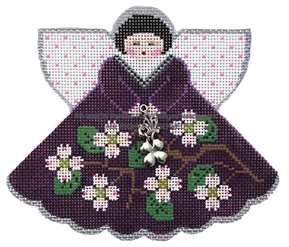 Angel with Charms: Dogwoods (Purple) PP996EW