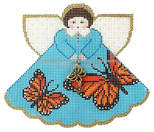 Angel with Charms: Monarch Butterfly (Medium Blue) PP996GB