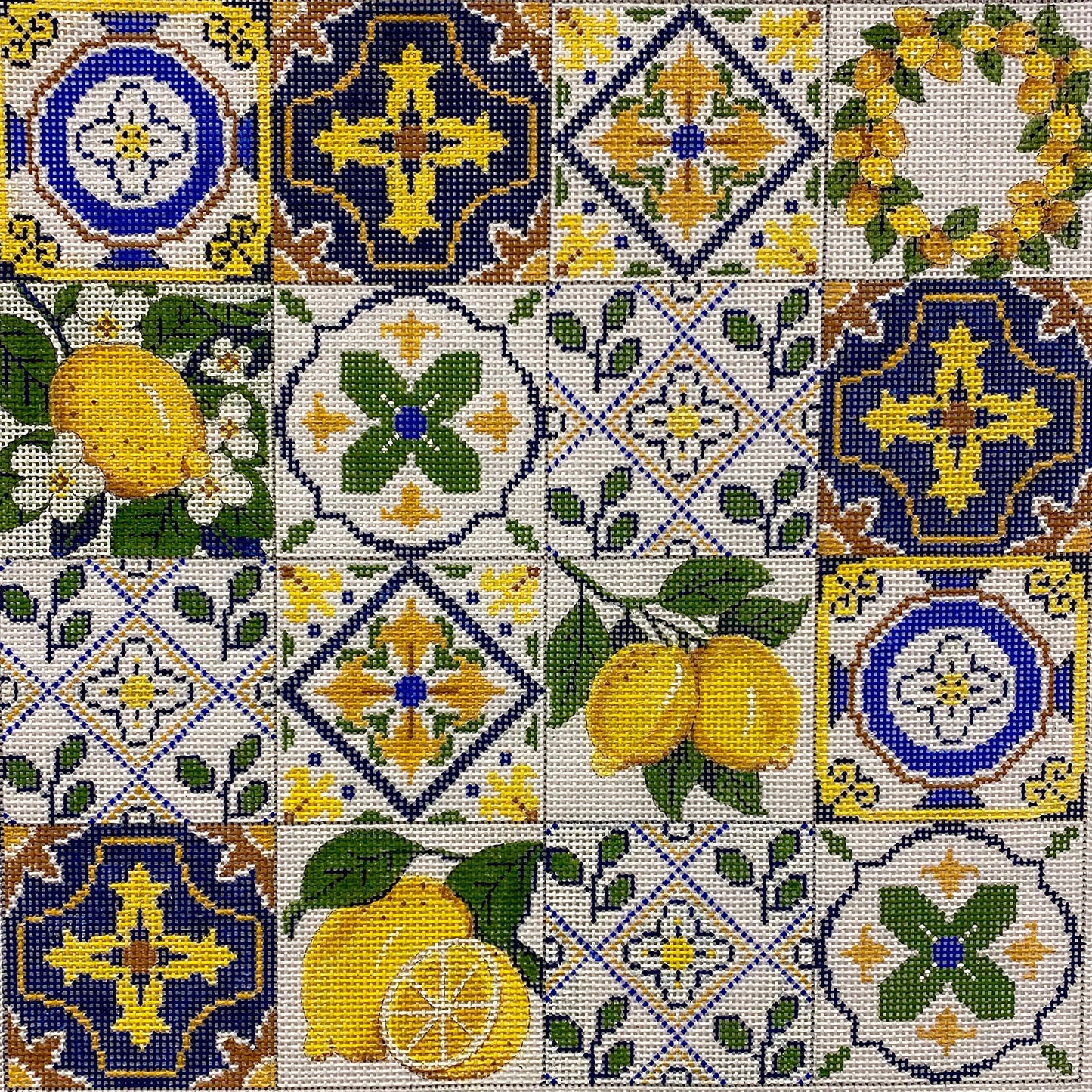 Navy, White & Lemon Collage 4244