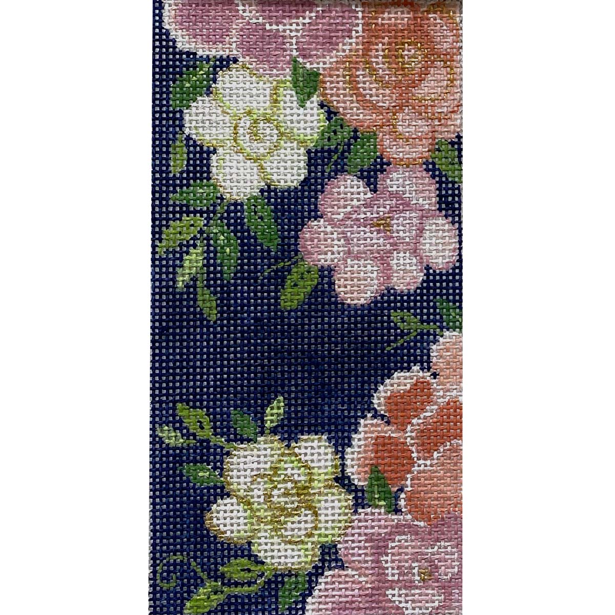 Blush Floral On Navy Eyeglass Case 4298