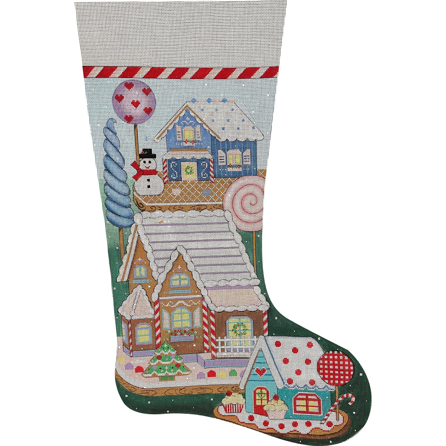 Gingerbread Village Stocking 4486