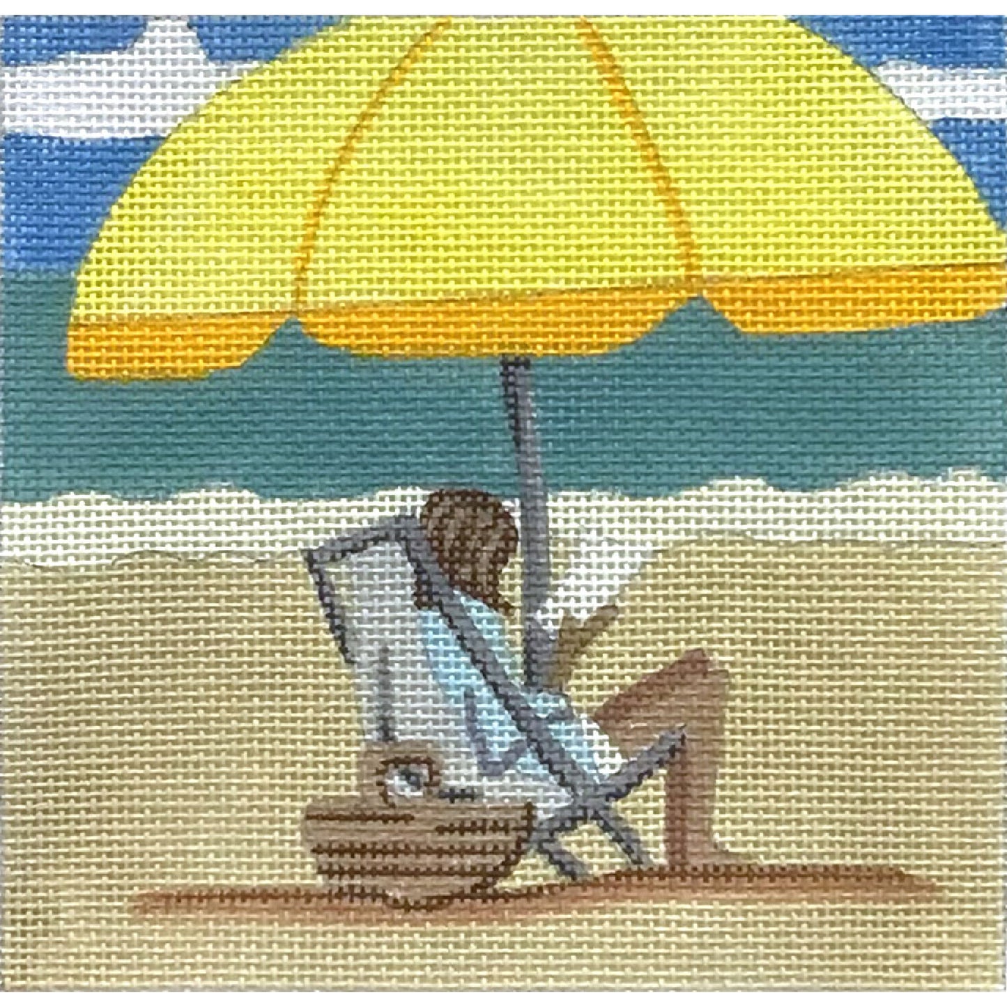 Yellow Beach Umbrella 4858