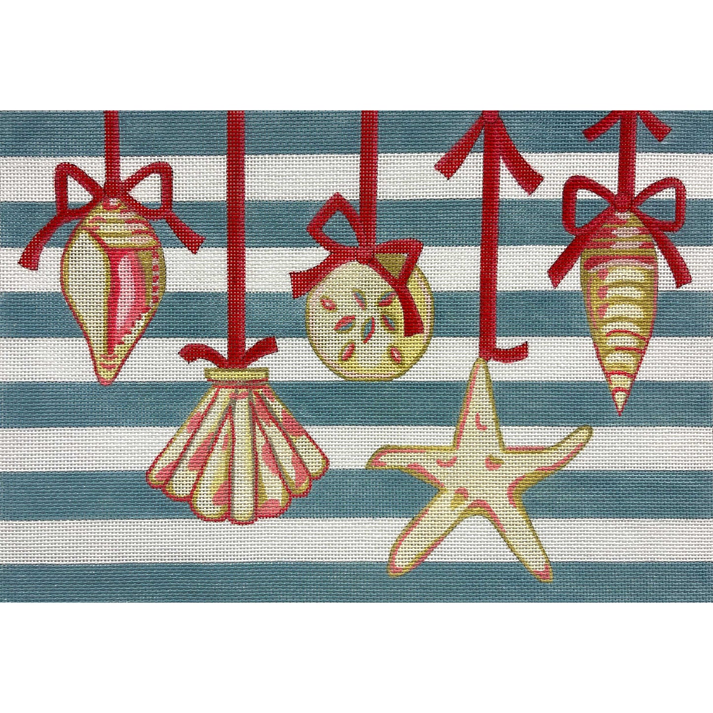 Sea Ornamets With Ribbons 4930