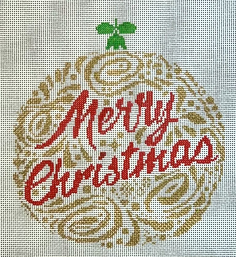Merry Christmas Ornament - Gold BP-100