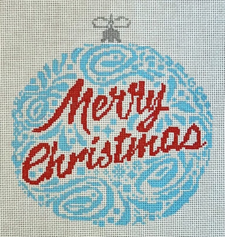 Merry Christmas Ornament - Blue BP-97