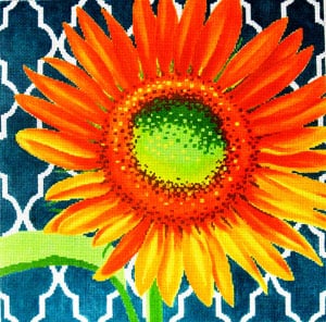 Sunflower On Teal C-461d