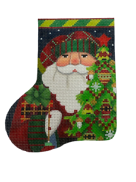 Red Bird Santa Mini Sock 391DD