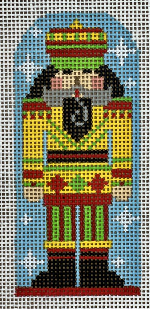 Yellow Nutcracker Ornament, Green Pants CH-1238
