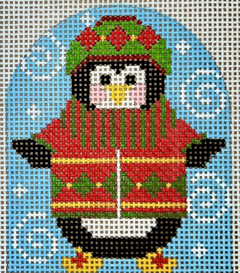 Penguin Ornament - Diamond Sweater CH-1242