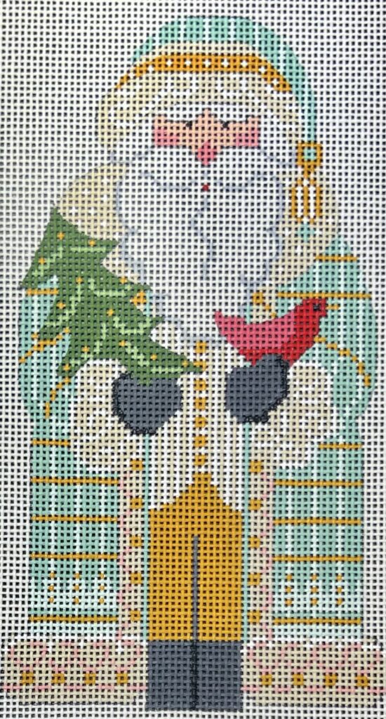 Father Christmas - Mint holding Tree and Cardinal CH-1391