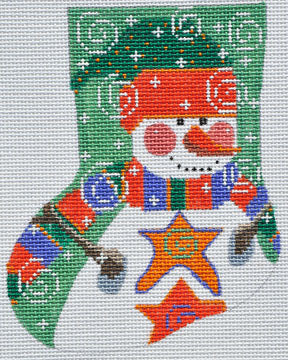 Star Snowman Mini Stocking CH-163
