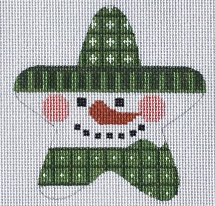 Green Snowman Star