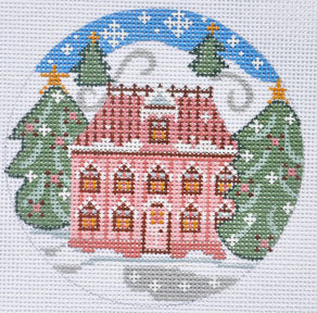 Pink House Ornament CH-296