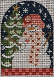 Snowman with Pink Scarf CH-883