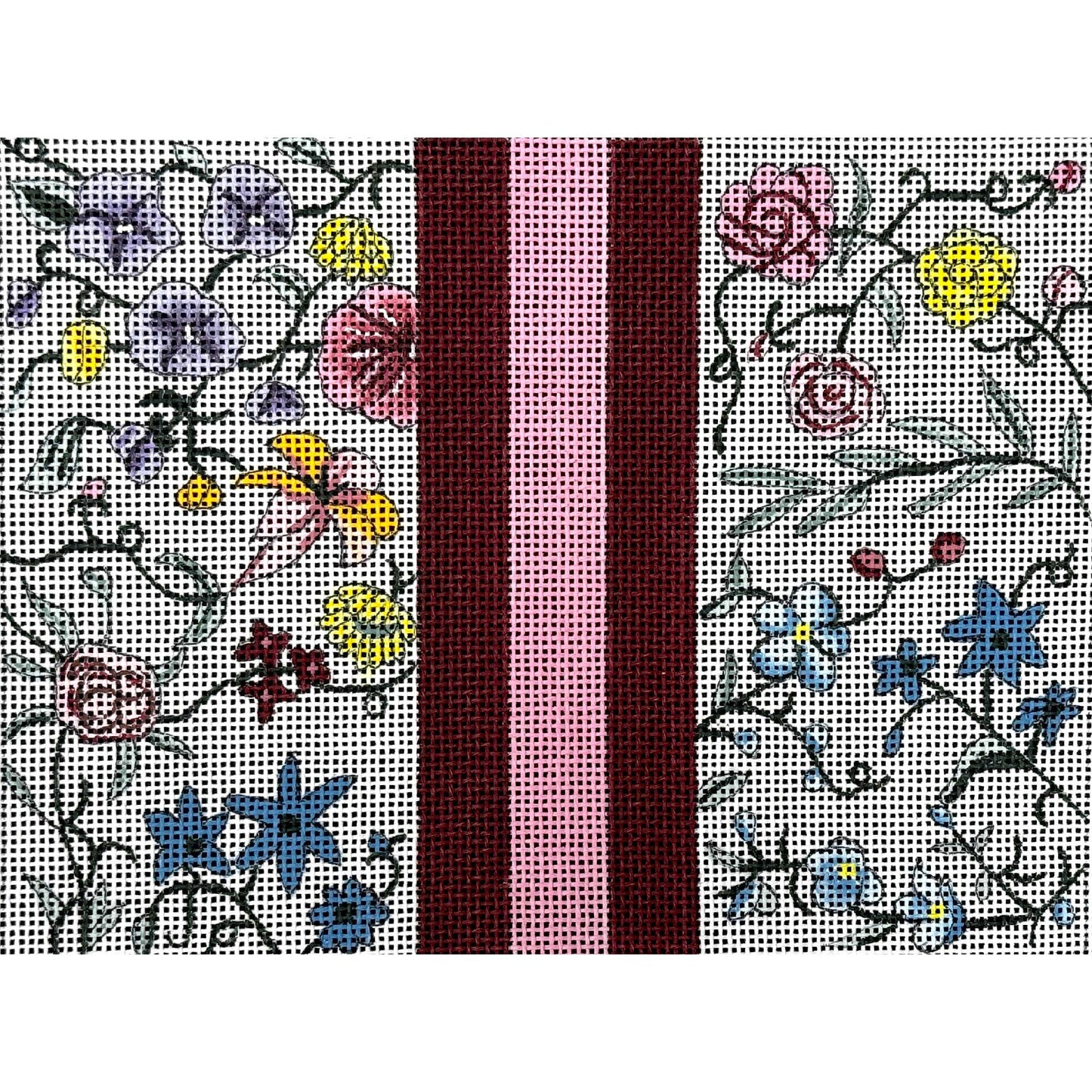 Floral Stripe Single Panel CL115