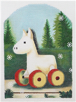 Toy Wooden Horse Ornament CO-25j