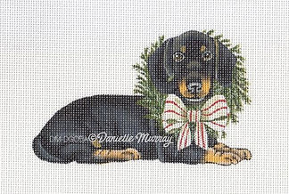 Dog: Holiday Dachshund Ornament DMDG05A