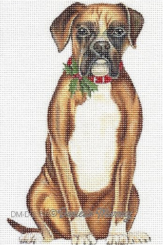 Dog: Holiday Boxer Ornament DMDG06A
