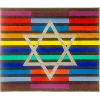 Multi Colored Stripes With Star EA121