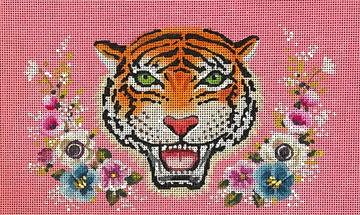 Tiger Head On Pink CL042