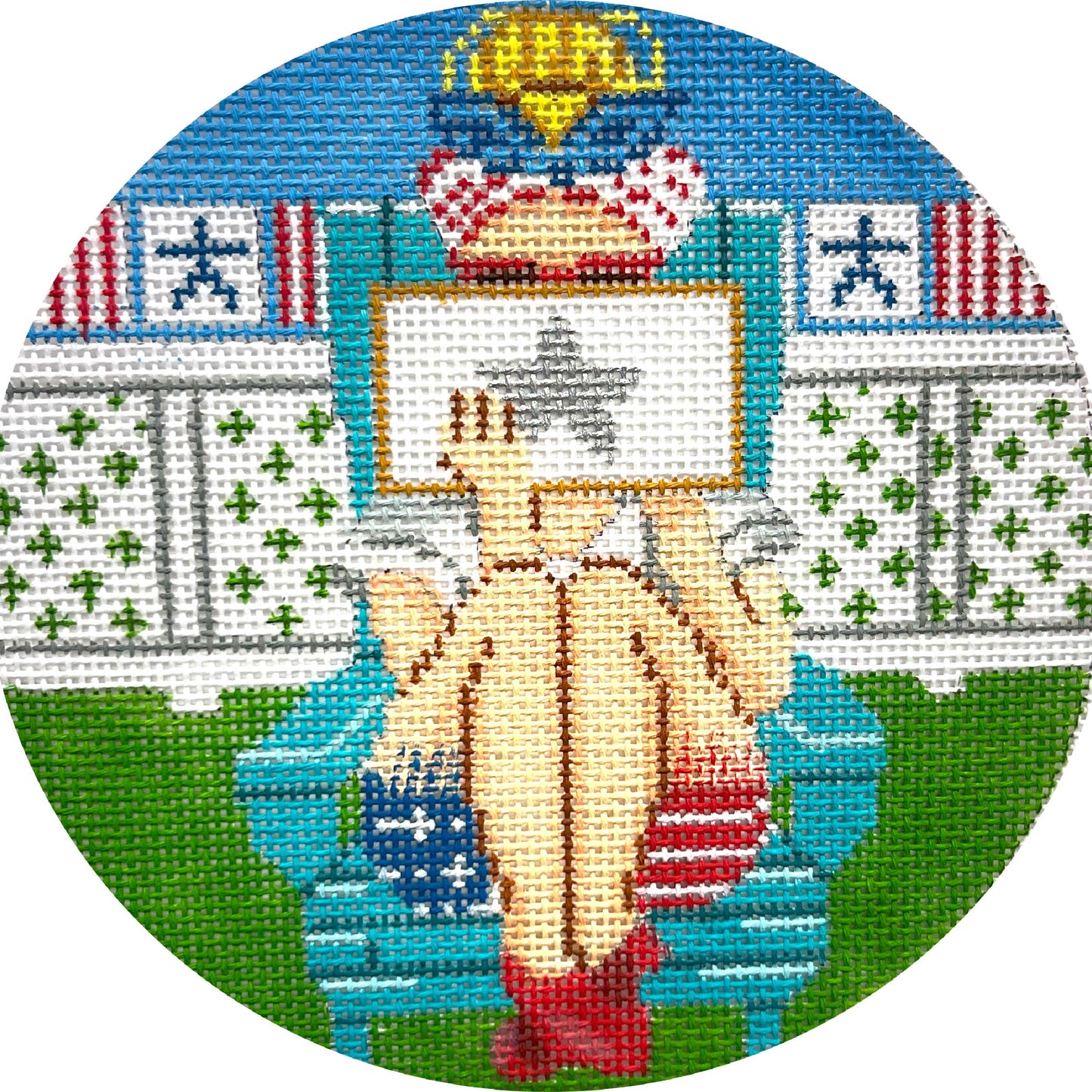 4Th Of July Stitching Girl GEGS211