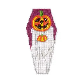 Pumpkinhead Ghost Coffin Ornament STH008