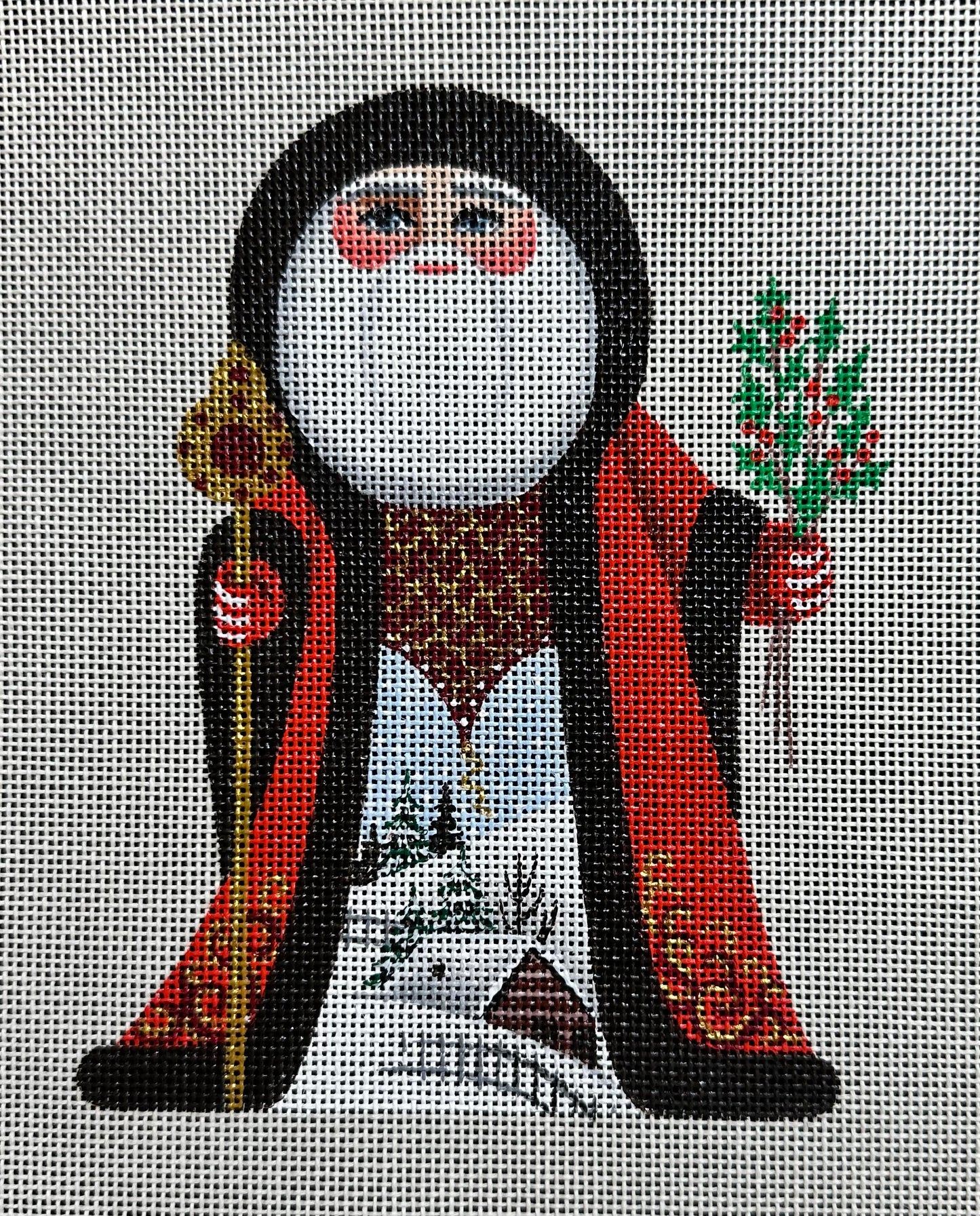 Holly Hills Santa with Stitch Guide