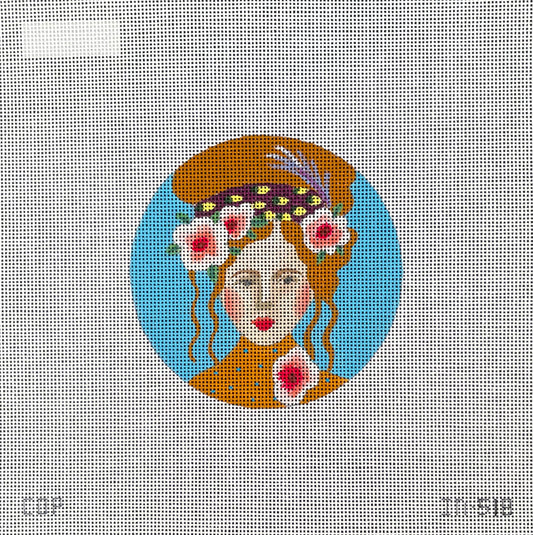 Lady On Light Blue IN518
