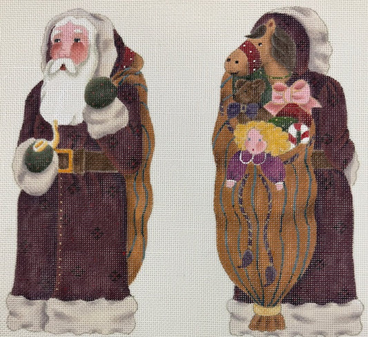 2 Sided Santa with Hobby Horse MSD167J