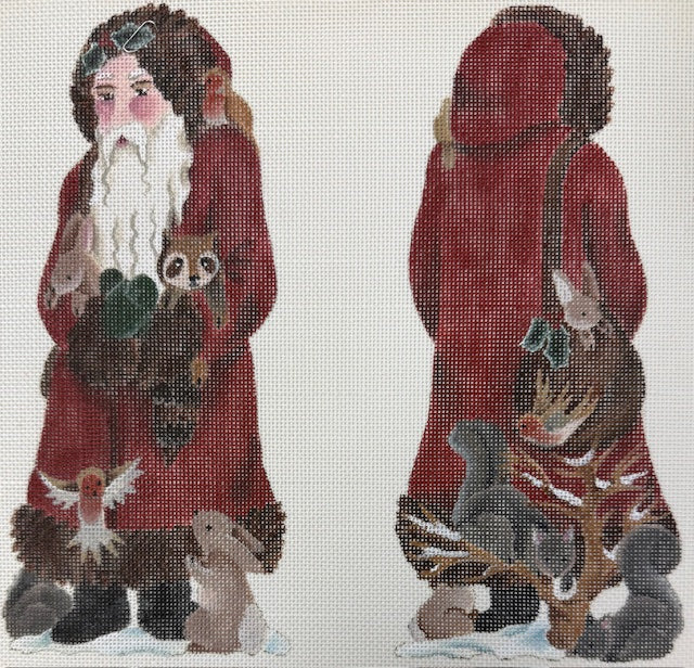 2 Sided Woodland Santa 167H