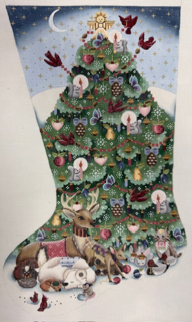 Woodland Tree Stocking 049H