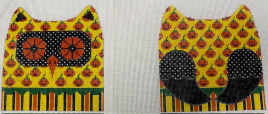 2 Sided Hooter Owl with Pumpkins 402AB
