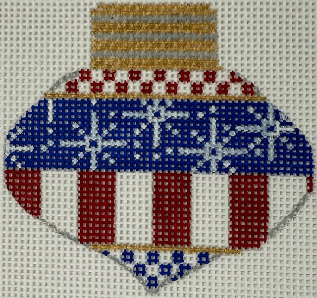 Red, White and Blue Ornament CX139