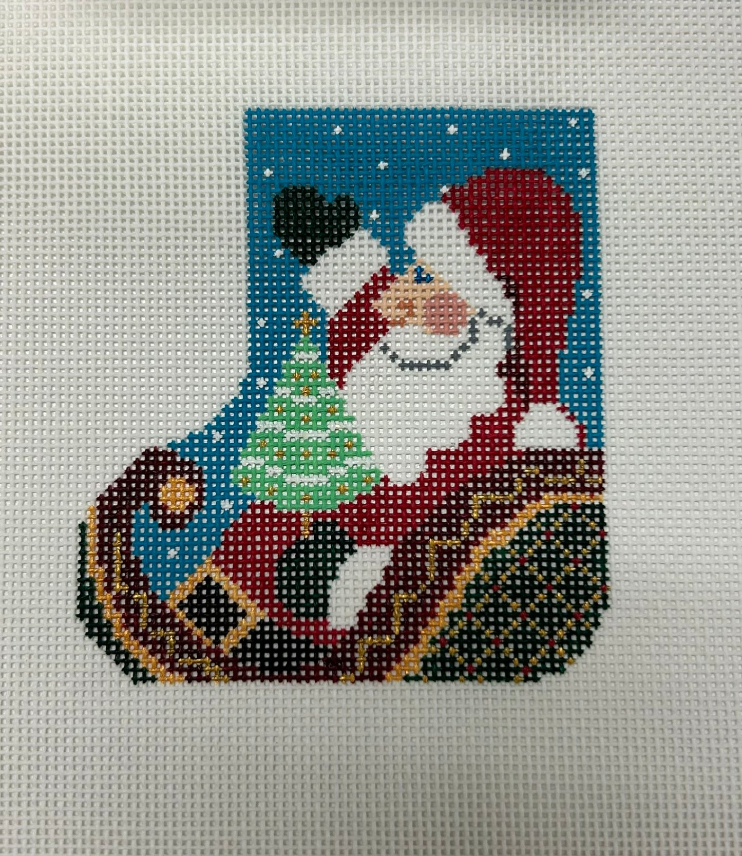 Mini Stocking Santa with Skate SK83