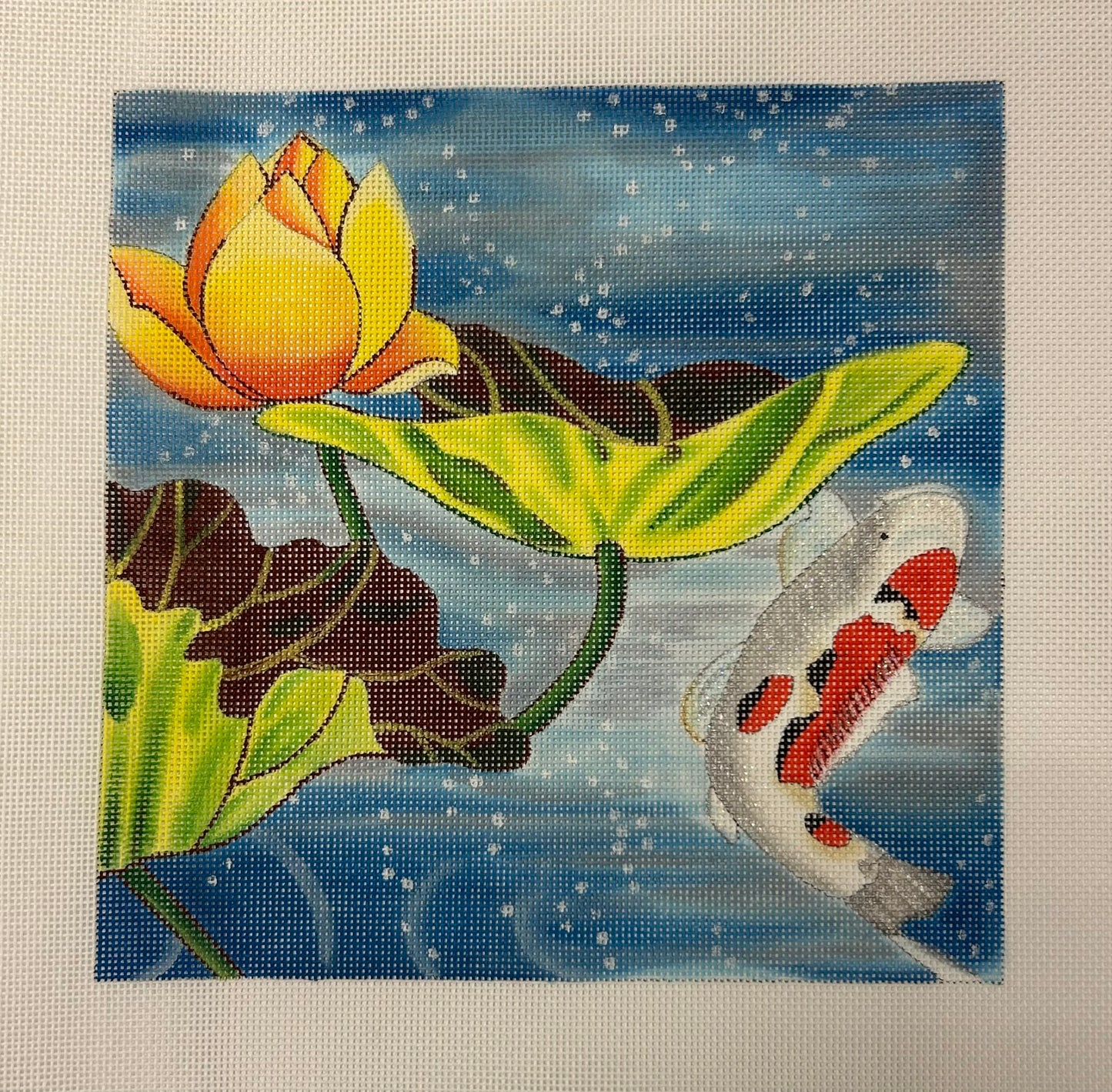Koi with Lily Pad HPAO123