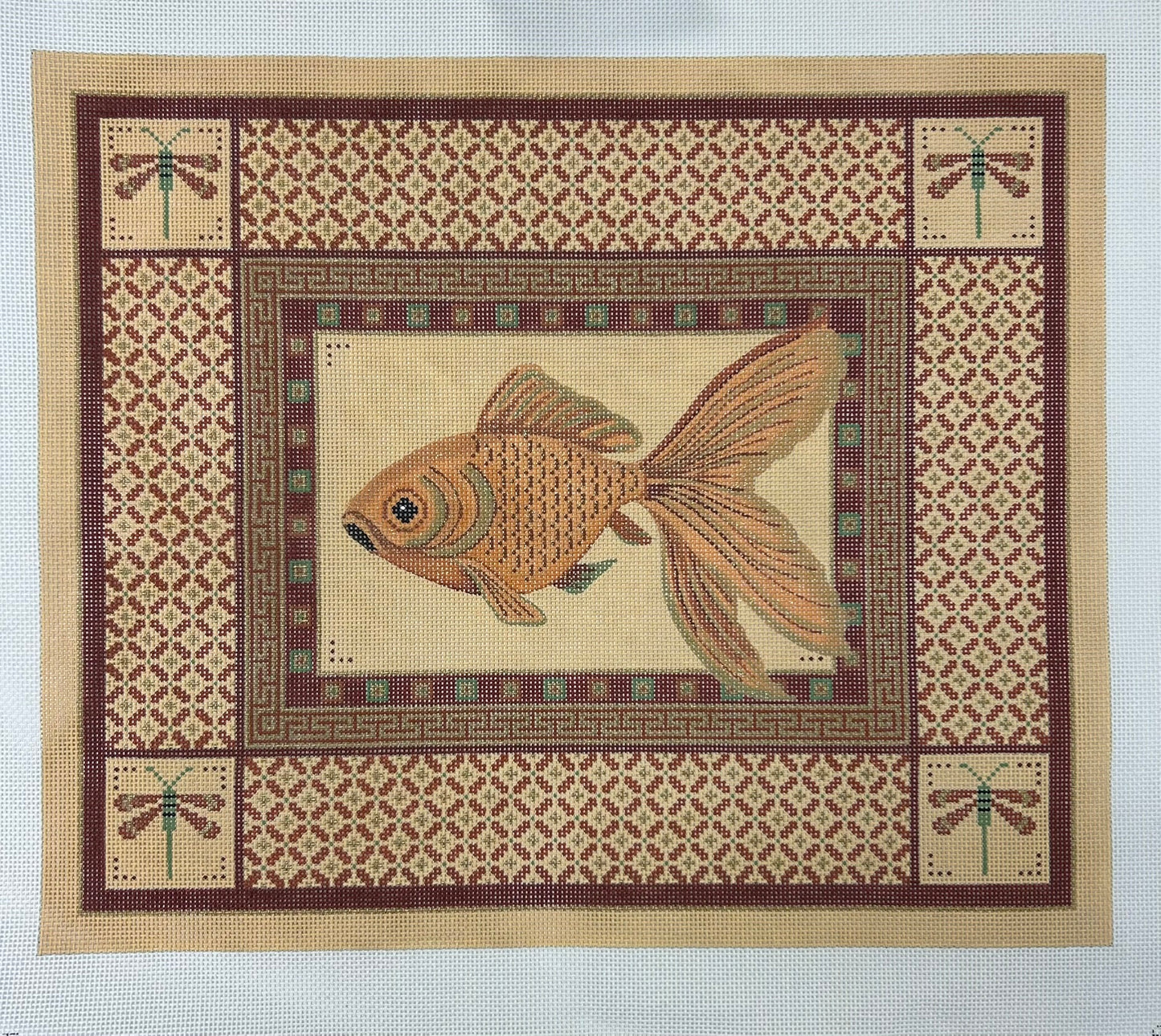 Koi with Dragonfly Corners JP S124