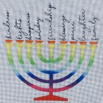Rainbow Menorah MN-1