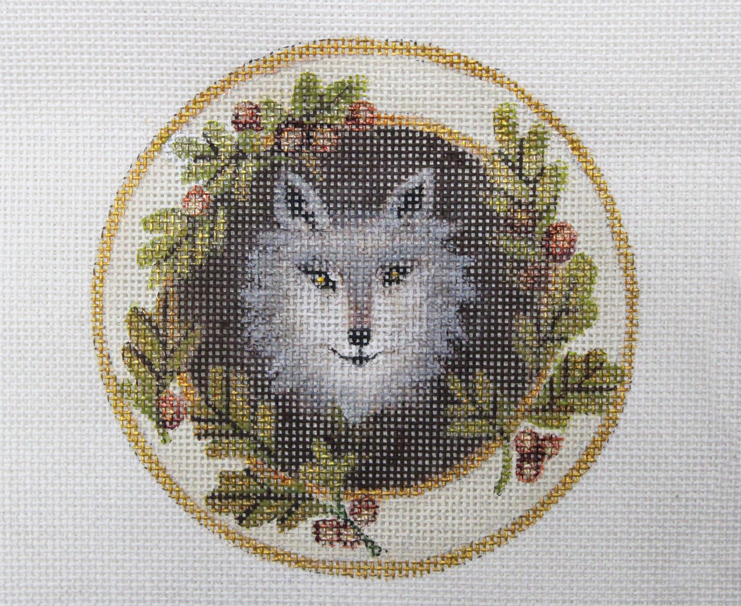 Xmas Coaster Ornament- Wolf JG-196