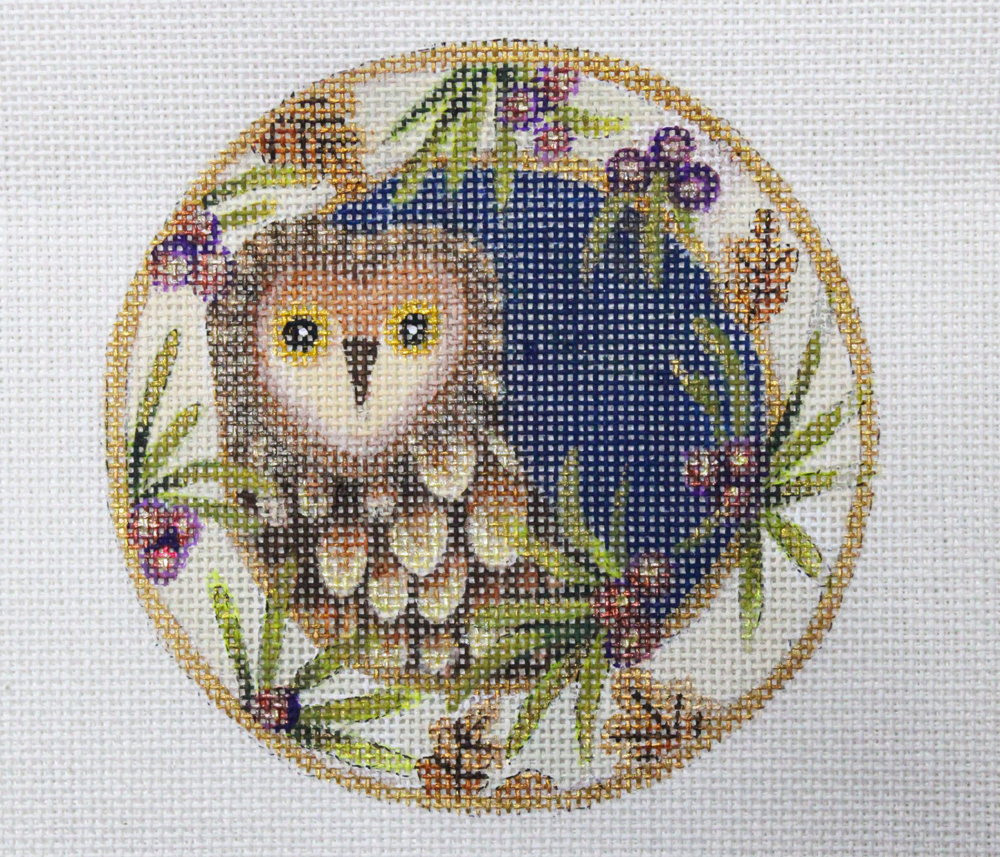 Xmas Coaster Ornament- Owl JG-197