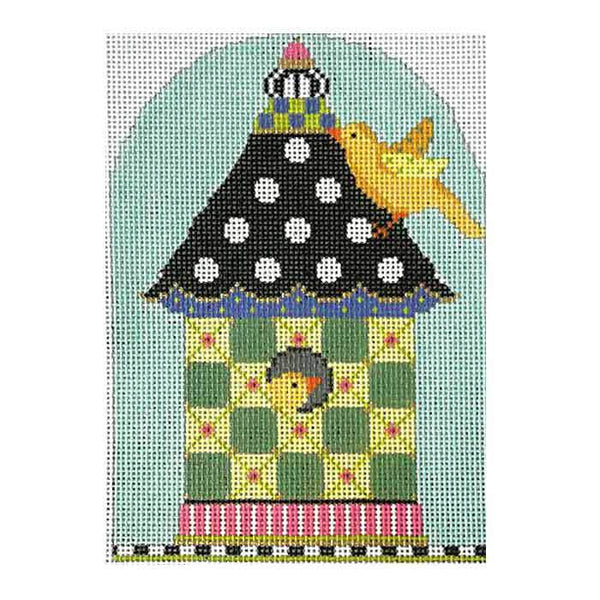 Green Checkers Birdhouse KC-KBH08-18
