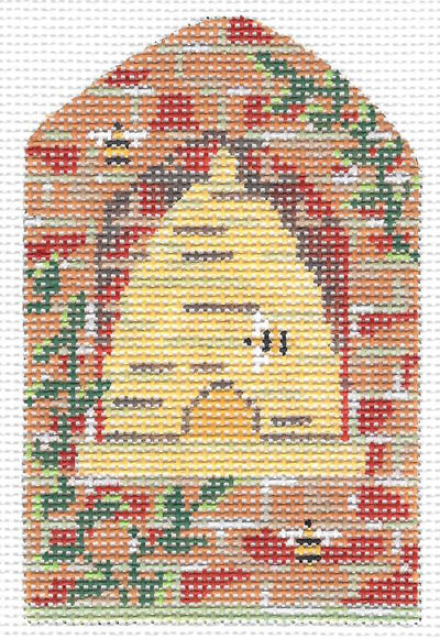 Bee Skep in Brick Wall KC-KCBee03