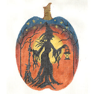 Witch Silhouette Pumpkin KC-KCN1568