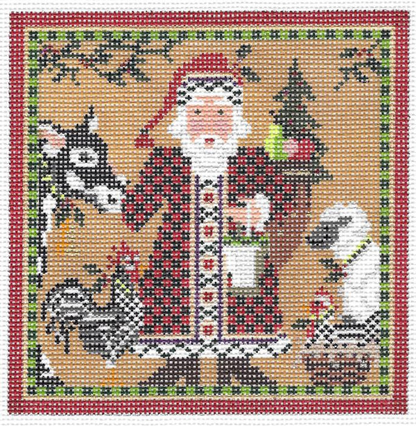 Santa & Farm Friends Square KC-KCN180-18