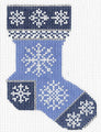 Ice Blue Snowflake Micro-Sock KC-KCN736
