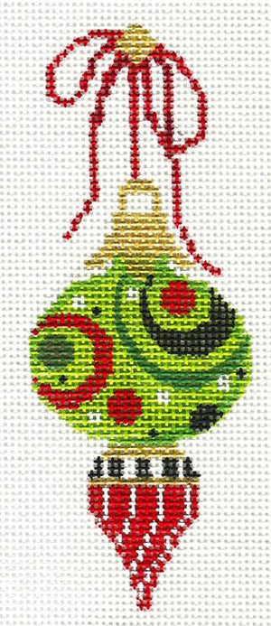 Lime Polka Dot Teardrop KC-KCV112