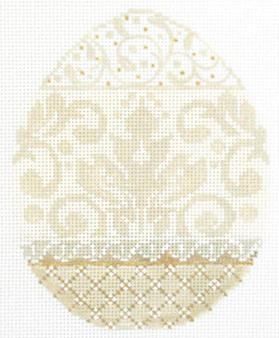 French Vanilla Damask Egg KC-KEA07-18