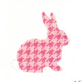 Fuchsia Houndstooth Bunny KC-KEA55-18