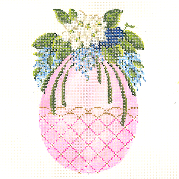 Pale Pink Egg with Cascading Lilac KC-KEA83-18