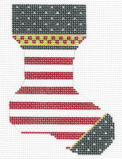Red & White Striped Sock KC-KFA03